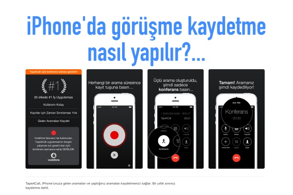 iPhone'da görüşme ve gelen arama kaydedici program nasıl yüklenir?