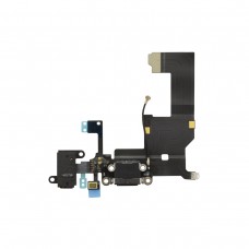 iPhone 5 Şarj Soketi-Mikrofon-Anten-Kulaklık Soketi (Siyah)
